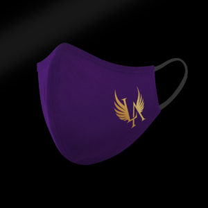 Purple Lauryn Adams Logo Mask
